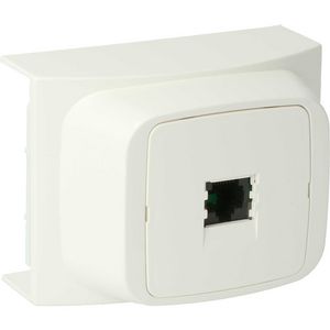 Telefoonaansluitpunt 1-voudig ET40 wit RAL9010 VVE=10