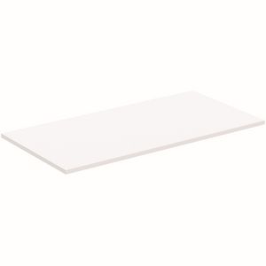 Afdekblad hout I.LIFE-B zonder uitsnijding 1002x505x18mm mat wit