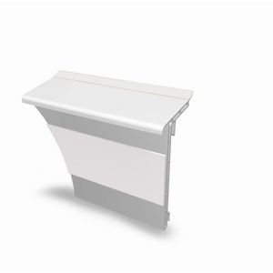 Lengte a 2m. tapijtplintprofiel SLT wit HZ VVE=10