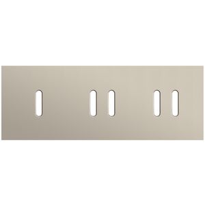 Afdekplaat 3-voud horiz. 71mm centerafst. 166-56703