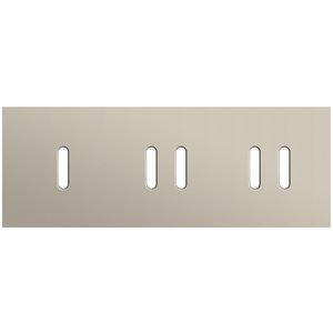 Afdekplaat 3-voud horiz. 71mm centerafst. 166-56703