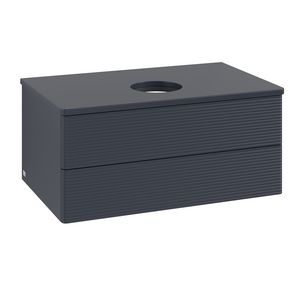 Wastafelonderkast Antao 800x360x500mm Mid.Blue Matt Lacquer K19110HG