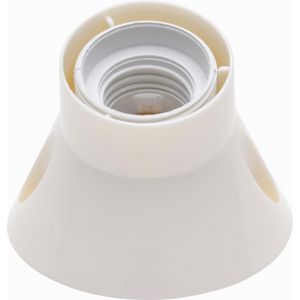 Wandlamphouder E27 wit VVE=6