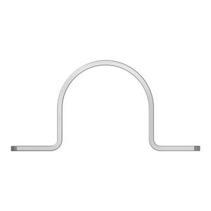 Buiszadel / leidingbeugel verzinkt 1/4" (13,5mm) VVE=50