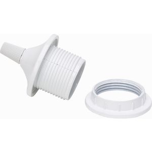 Lamphouder E27 met kap kleur: wit VVE=3