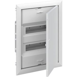 Inbouwverdeler met sierlijst deur 24M 2-rijIP30 N/PE QT