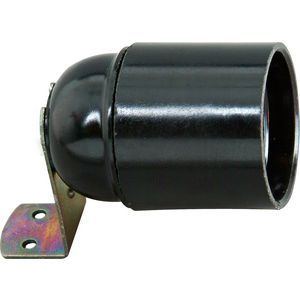 Lamphouder met bevestigingbeugel zwart VVE=5