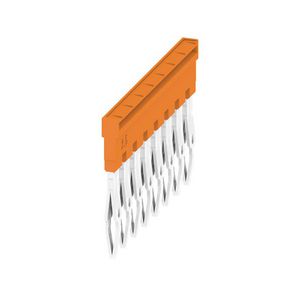 Dwarsverbinder (terminal) Plugged oranje 24 A p: 8, VVE=20
