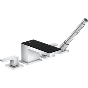 AXOR MyEdition 4-gats badrandmengkraan chroom/zwart glas