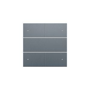 Afwerkingsset 4-voudige pot.vrij knop 24V Led blue grey
