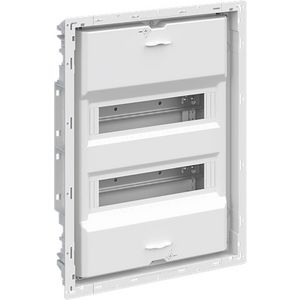Inbouwverdeler zonder sierlijst deur basic 24M 2-rijN/PE Q