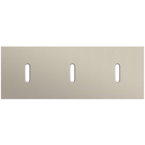 Afdekplaat 3-voud horiz. 71mm centerafst. 166-56701