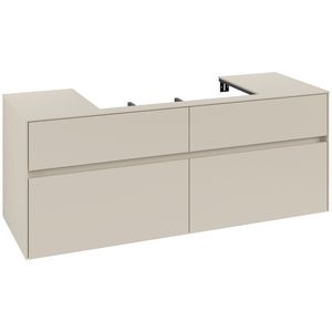 Wastafelonderkast Collaro 1400x548x500mm Cashmere Grey C088B0VN