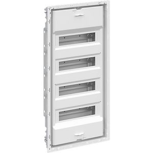 Inbouwverdeler zonder sierlijst deur basic 48M 4-rijN/PE Q