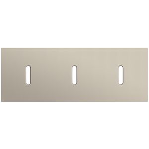 Afdekplaat 3-voud horiz. 71mm centerafst. 166-56701