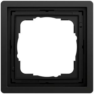 Afdekraam 1-voudig Gira F100 zwart m(gel.)