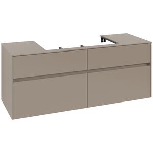 Wastafelonderkast Collaro 1400x548x500mm Taupe C088B0VM
