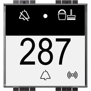 Indicatie met badge-lezer Livinglight My Home