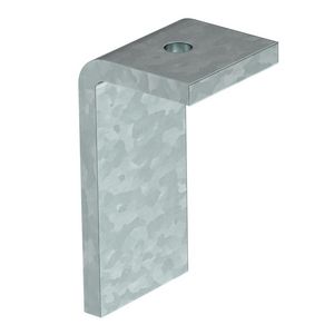 Bevestigingshoek lasbaar 50x25x4 staal zinkt VVE=10