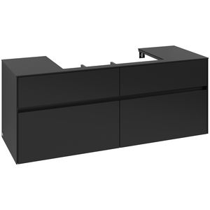Wastafelonderkast Collaro 1400x548x500mm Volcano Black C088B0VL