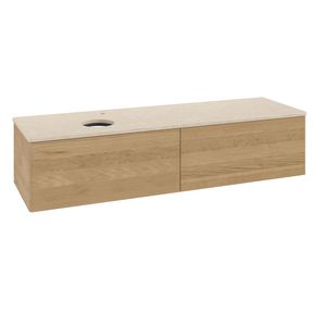 Wastafelonderkast Antao 1600x360x500mm Honey Oak K37053HN