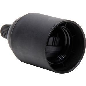 Lamphouder E27 met trekontlasting zwart VVE=20