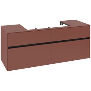 Wastafelonderkast Collaro 1400x548x500mm Wine Red C088B0AH