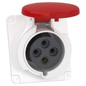 Inbouwcontactdoos Gehoekt 3P+A 32A 380-415V AC 6h PratiKa