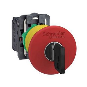 Kop 40mm noodstop 22mm Sleutelvergrendeling Rood Harmony XB5