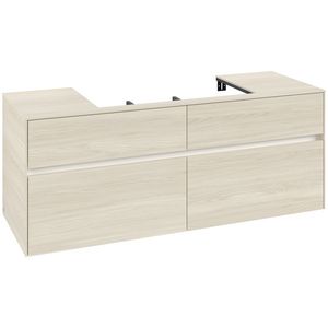 Wastafelonderkast Collaro 1400x548x500mm White Oak C088B0AA