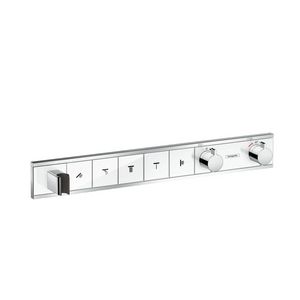 Afbouwdeel inbouwthermostaat RainSelect 5 functies 26l/min. wit/chroom
