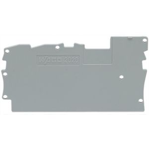 Afsluit- en tussenplaat 1 mm dik grijs 2020-1391 VVE=25