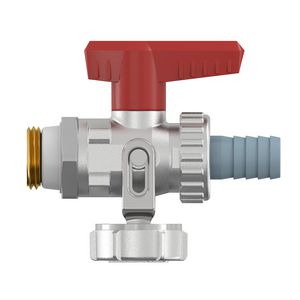 Vul/aftapkraan vernikkeld +tule +kap 1/2"bt. simplex