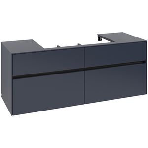Wastafelonderkast Collaro 1400x548x500mm Marine Blue C08800VQ