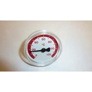 Thermometer 50mm 0-120 C Rood