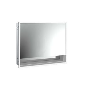 Led-Spiegelkast Ovak inbouw 800mm Brede deur Li Achter Wit
