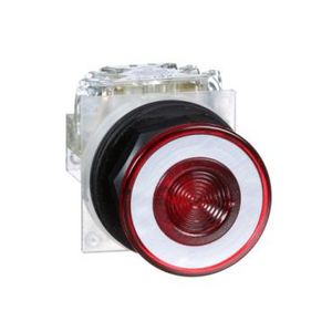 Drukknop vuistslag 41mm Montagegat 30mm 2 standen 1C/O Rood