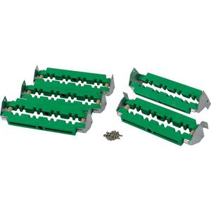 XT 3P/4P Railsteunhouderset 2x40x10 mm voor railsysteem vert