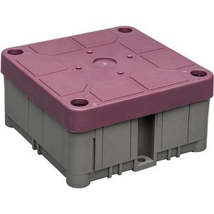 Kabeldoos 3640 met rood deksel recycled kunststof VVE=5