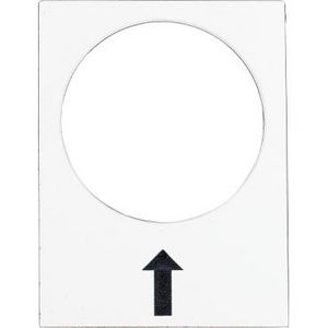 Houder 30x40mm + etiket 8x27mm Wit symbool XB4/XB5 VVE=10