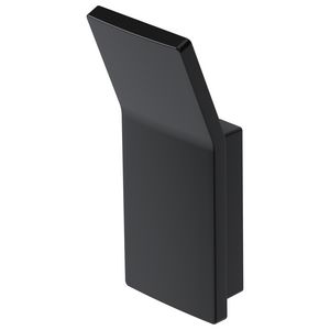 Enkele haak zwart aluminium ALINE