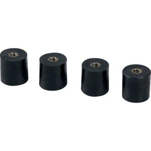 XT-XW set isolatoren Nul-geleider vert. koper 4 st. H=40mm