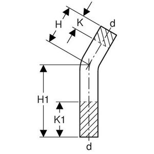 Pasbocht 30° MAPRESS RVS 2x spie 76,1mm