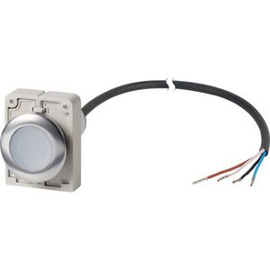 Signaaldrukknop M30C Compact wit vlak 1no/0nc open e 185976