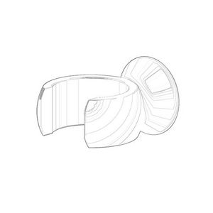 Houder v. handdouche Vork 43x26x35mm chr