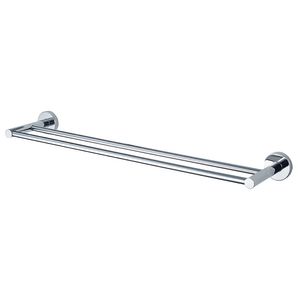 Dubbele handdoekhouder chroom 84cm KOSMOS