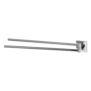 Dubbele handdoekhouder draaibaar chroom 42cm MEZZO