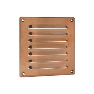 Roodkoper schoepenrooster 160x160mm