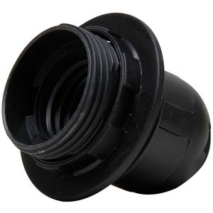 Lamphouder E27 met ring zwart VVE=10