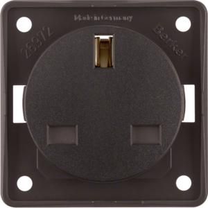 Wandcontactdoos British standard berker Integro bruin